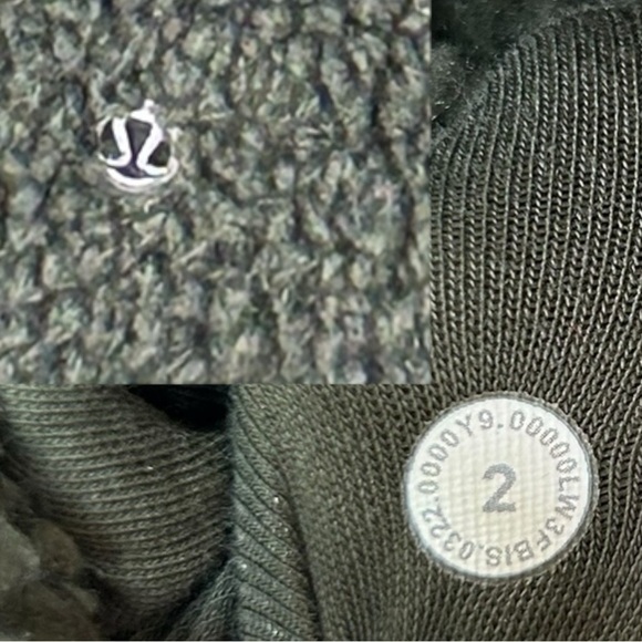 Lululemon - Women’s ‘Cinchable’ Fleece Zip-Up Jacket, Dark Olive - Green, Size 2 - Picture 16 of 16